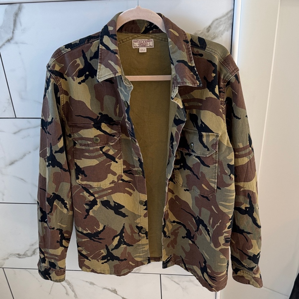 J. Crew Wallace and Barnes Camouflage shacket overshirt